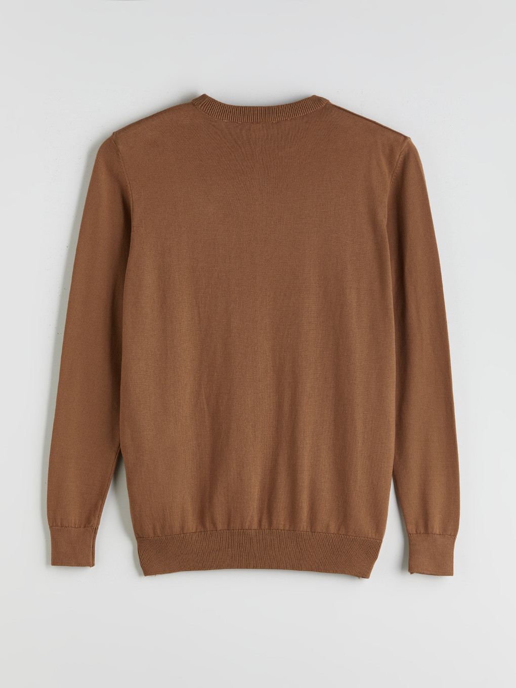 Crew Neck Long Sleeve Thin Men's Knitwear Sweater-5