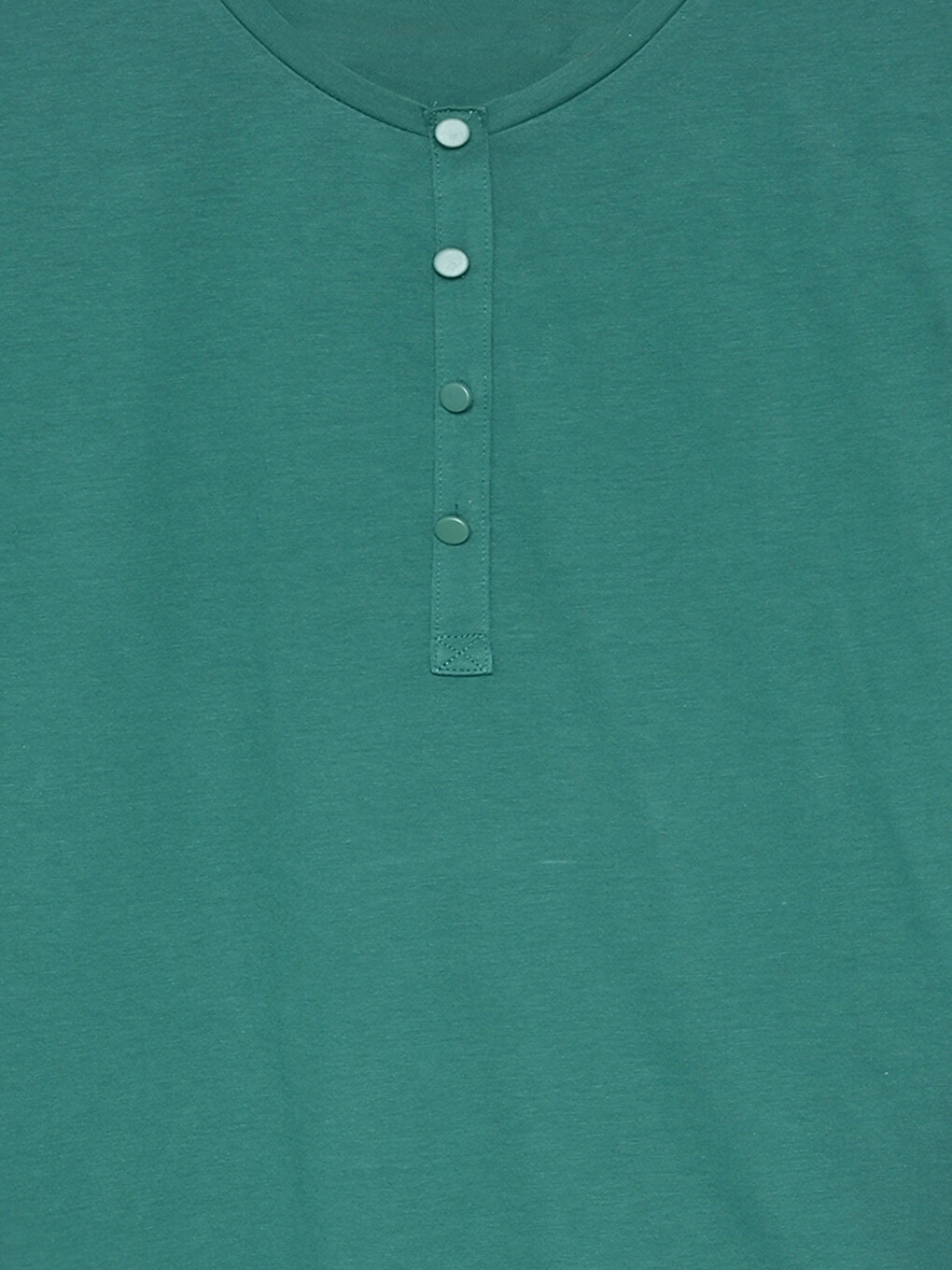Crew Neck Plain Cotton Women's Blouse-2