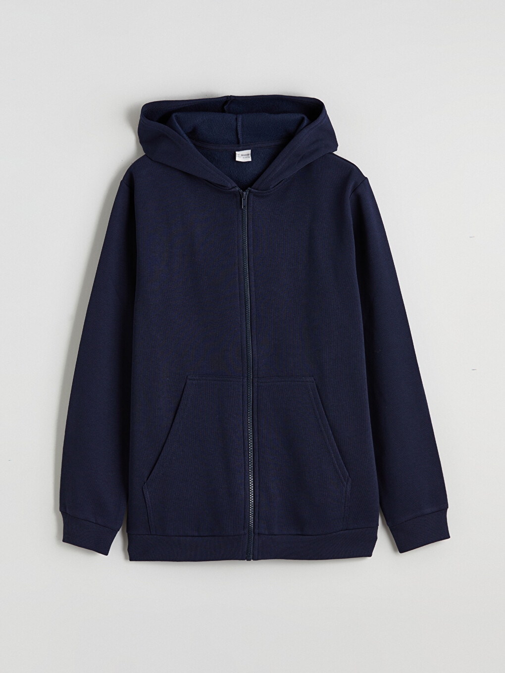 Hooded Basic Long Sleeve Boys' Zippered Sweatshirt
