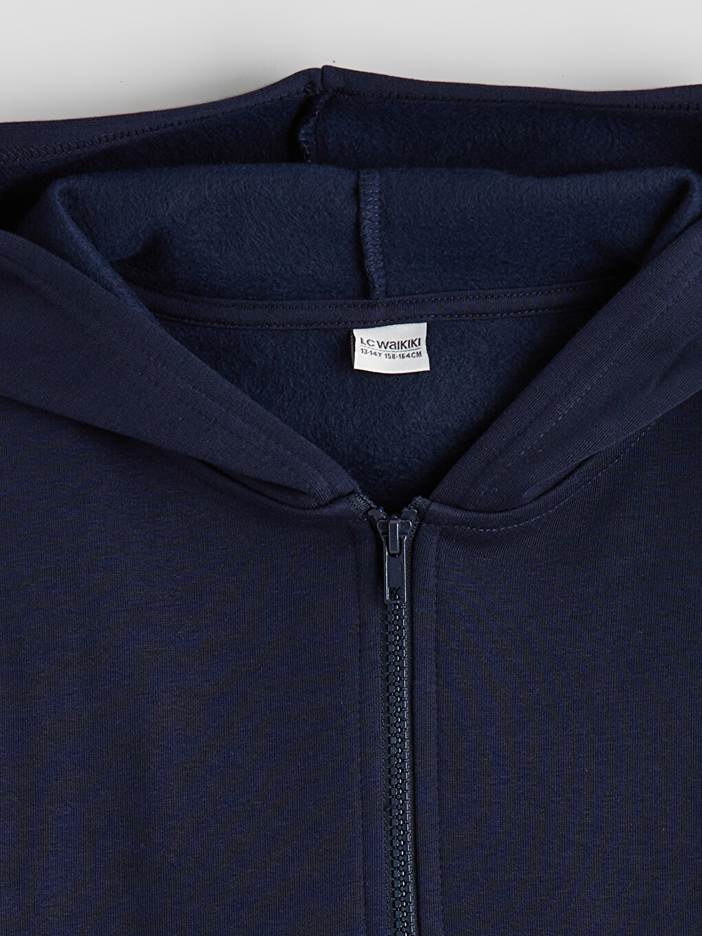 Hooded Basic Long Sleeve Boys' Zippered Sweatshirt-1