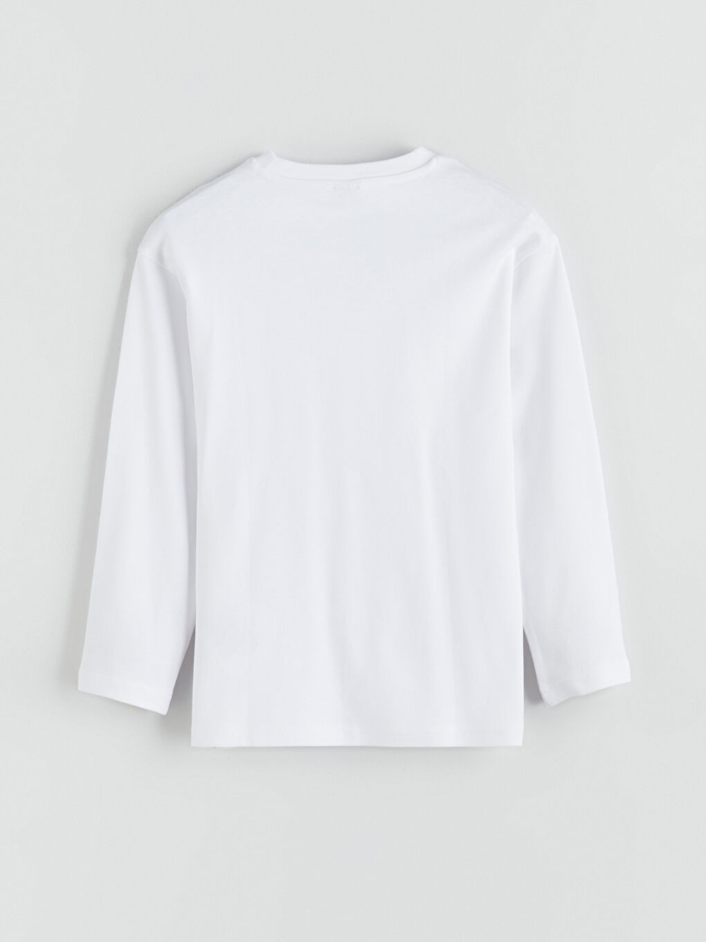 تيشيرت كم طويل أساسي برقبة دائرية للأولاد-4