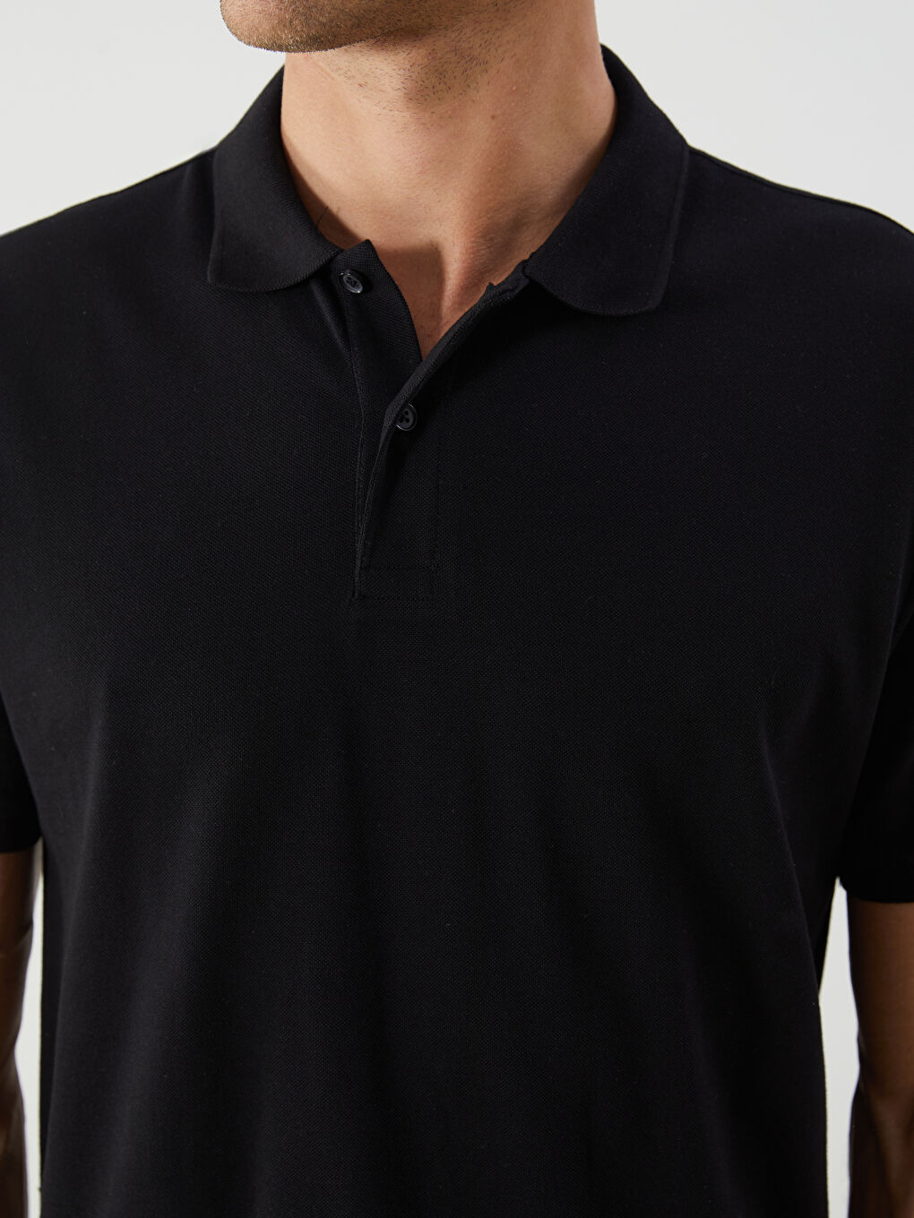 პოლო კისრის მოკლე სახელოიანი პიკე მამაკაცის მაისური-4