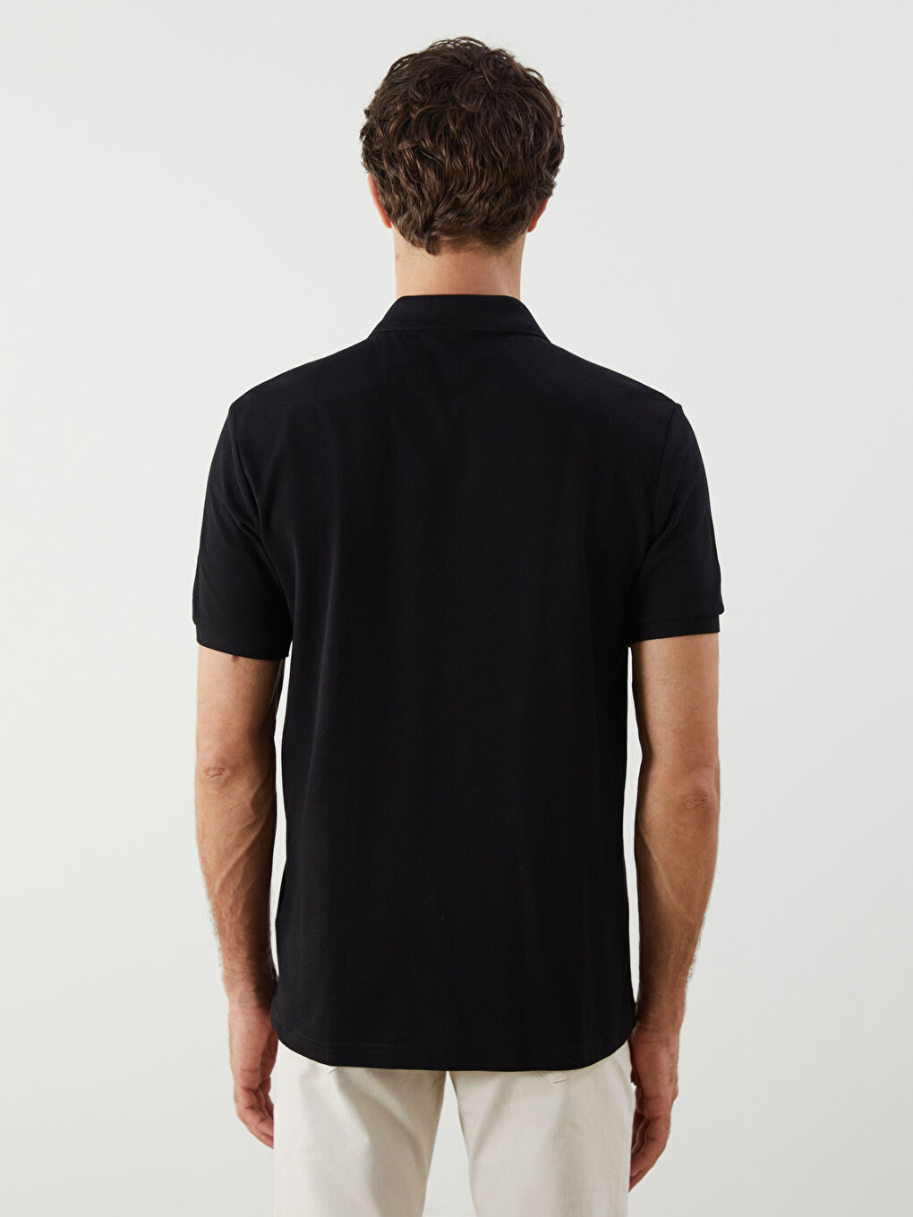 პოლო კისრის მოკლე სახელოიანი პიკე მამაკაცის მაისური-6