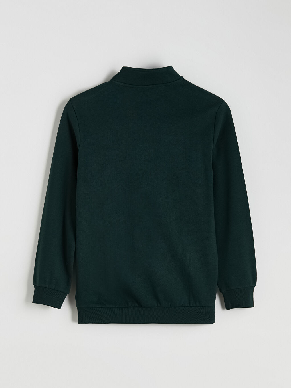 سویتشێرتی ئه‌ستووری قۆڵ درێژی سادە بۆ پیاوان بە یه‌خه‌ی مل بەرز-6