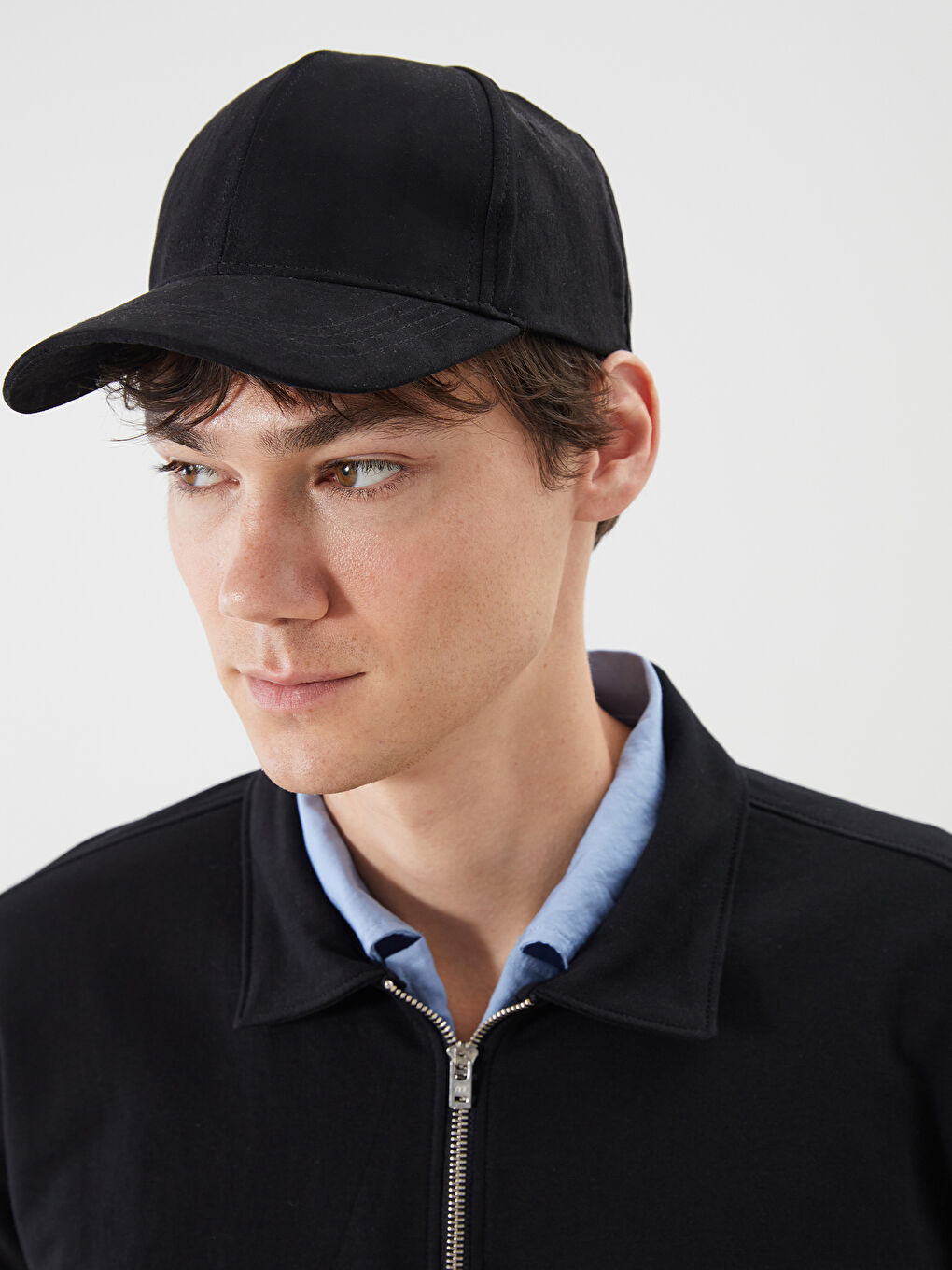 Casquette Pour Hommes Aspect Suède-3
