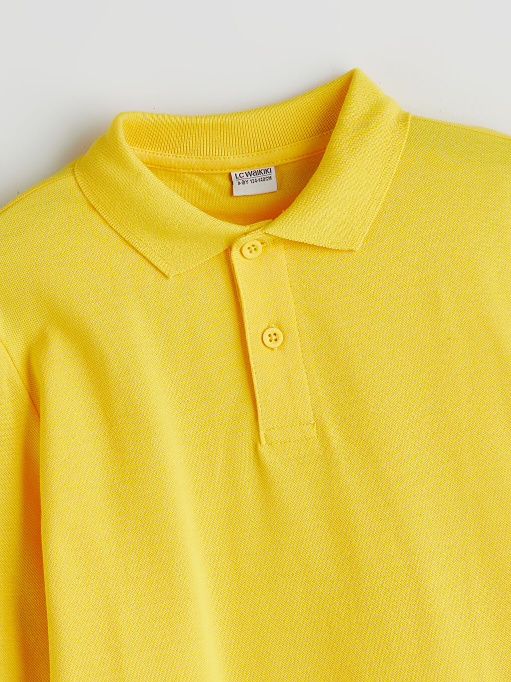 Sarı Polo Yaka Erkek Çocuk Tişört-1