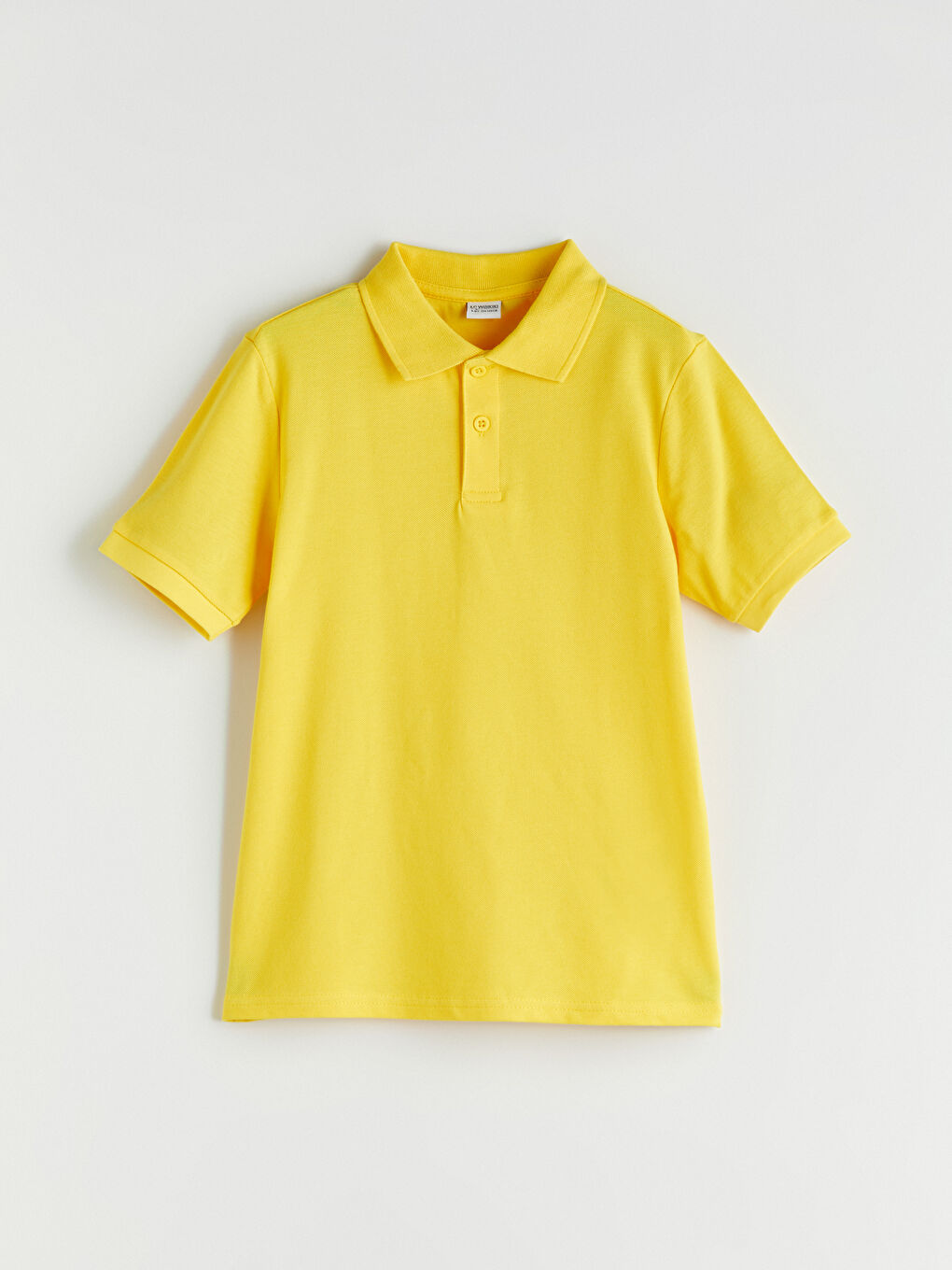 Sarı Polo Yaka Erkek Çocuk Tişört-1