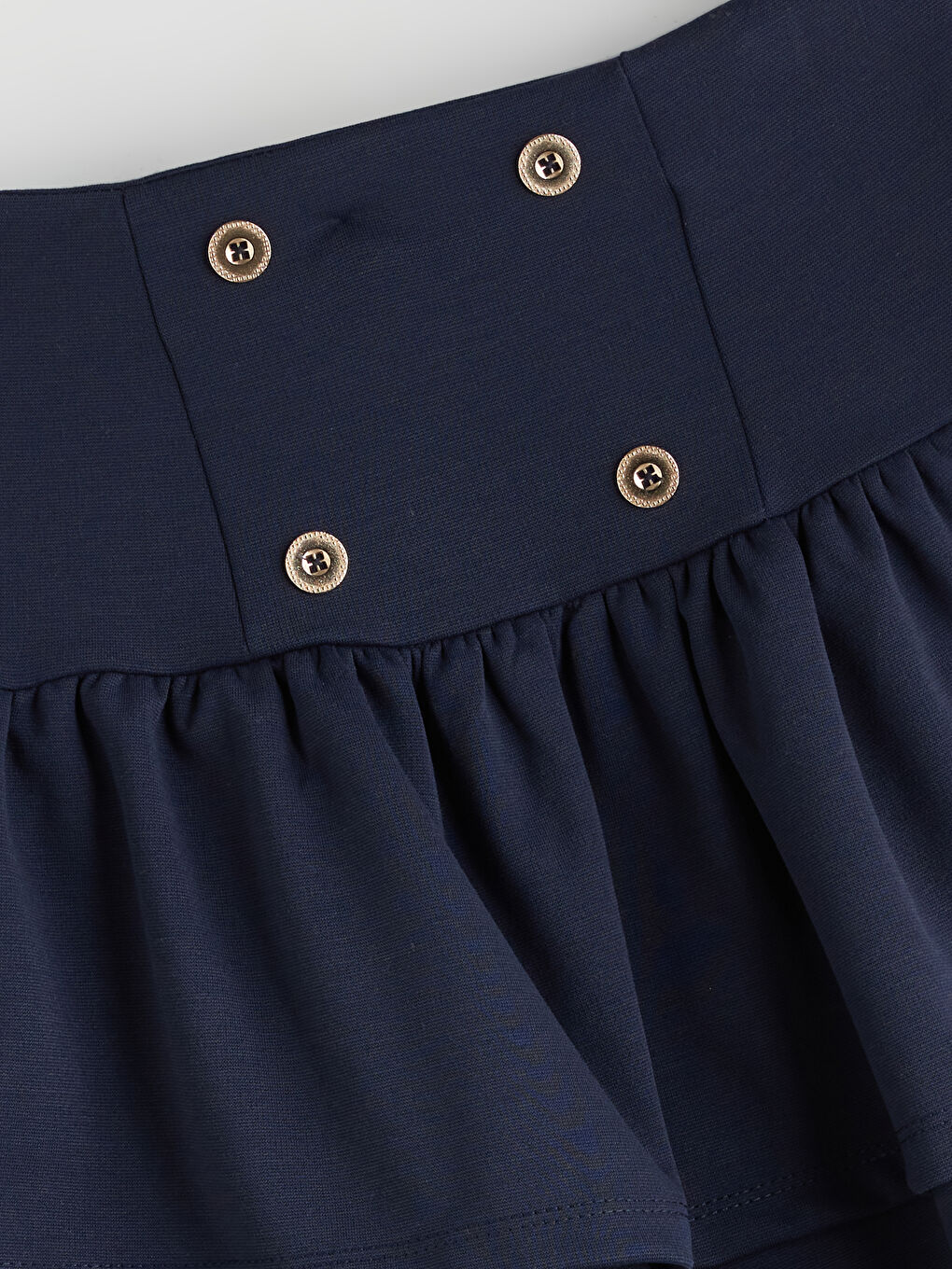 Elastic Waist Layered Girls' Skirt-2