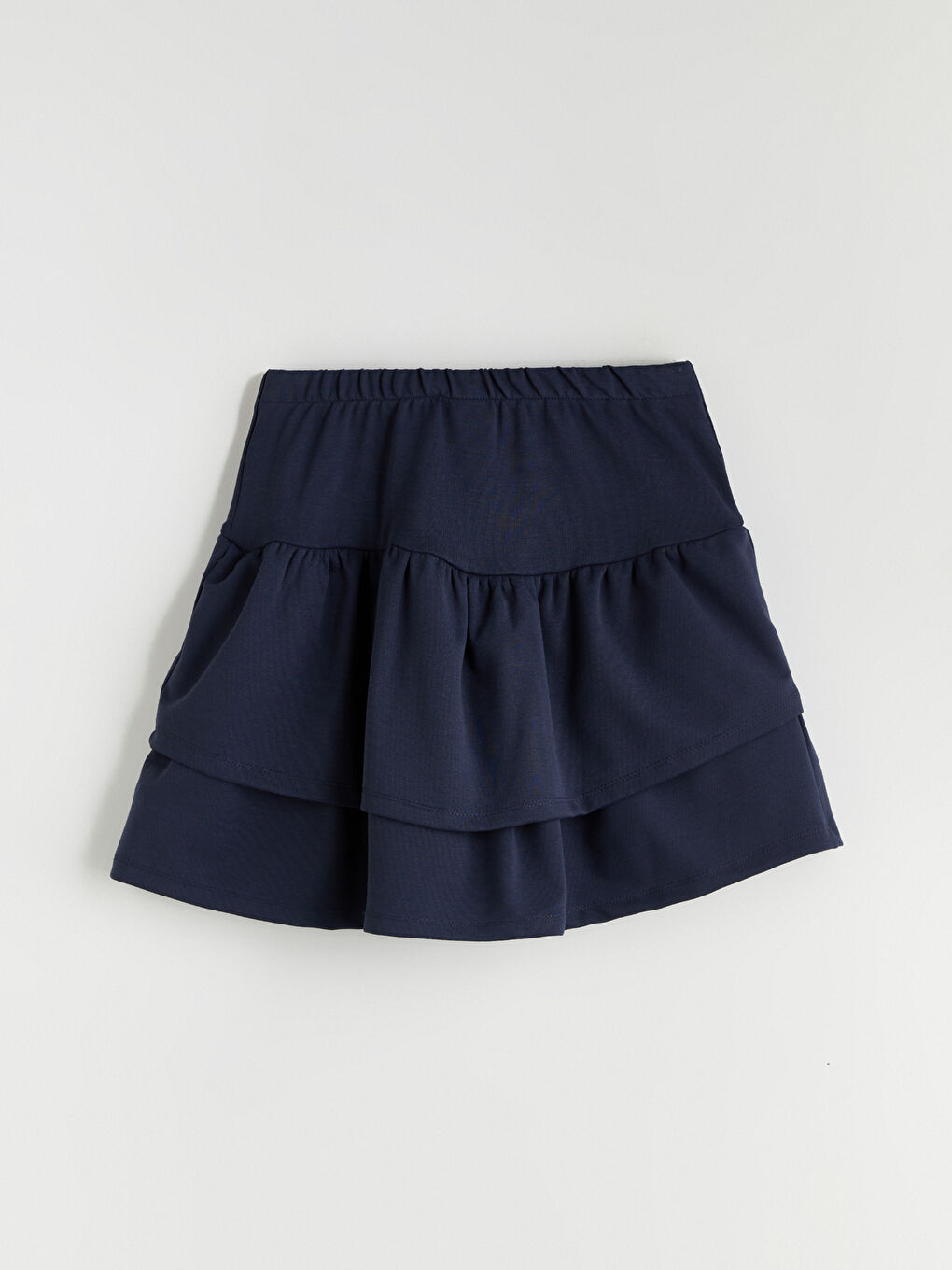 Elastic Waist Layered Girls' Skirt-4