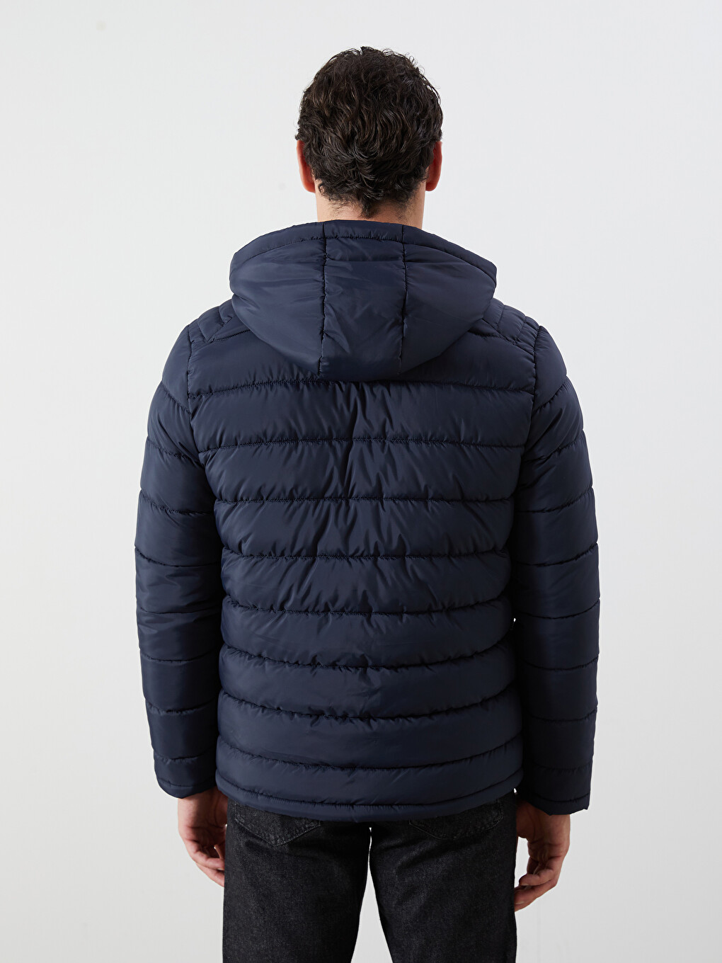 Standard Fit Hooded Men's Puffer Coat-8