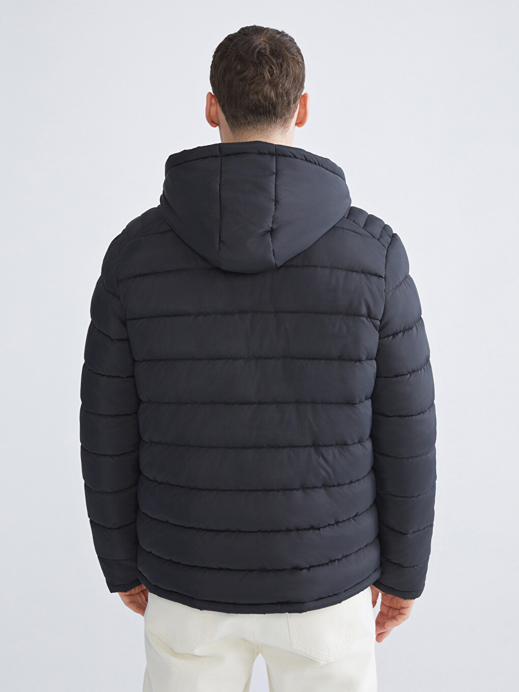Standard Fit Hooded Men's Puffer Coat-4