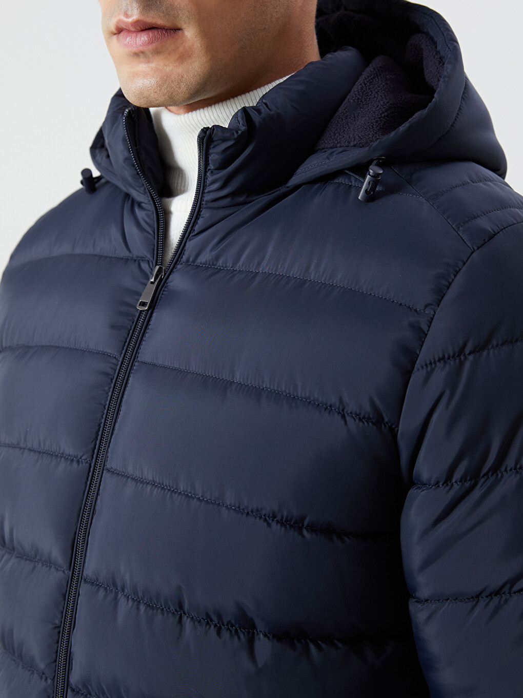 Standard Fit Hooded Men's Puffer Coat-4