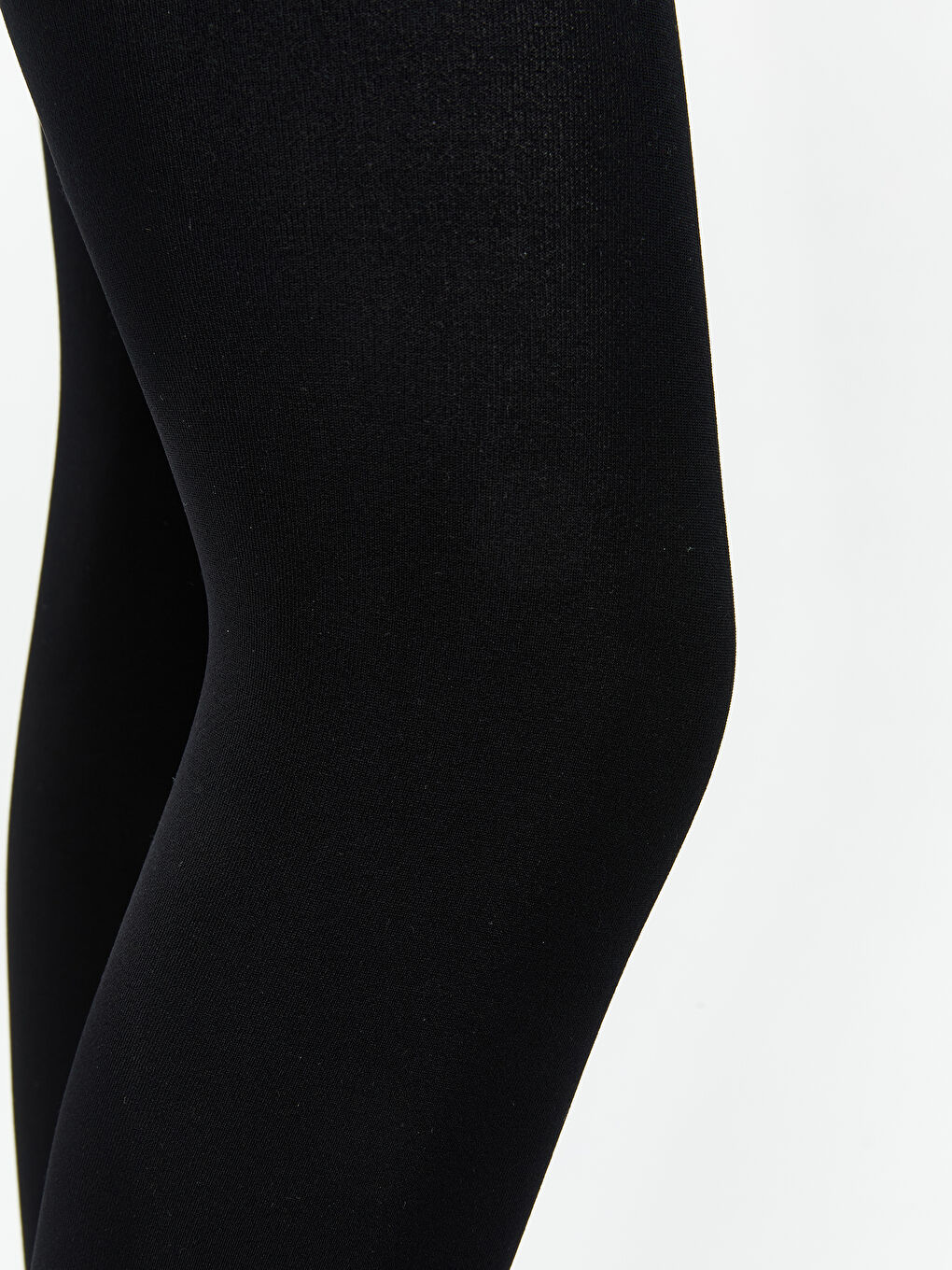 Siyah Basic Kız Çocuk Termal Külotlu Çorap-3