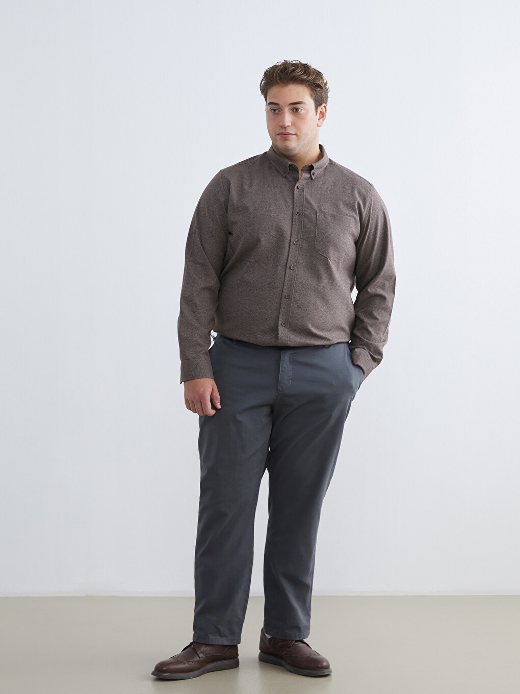 Standard Fit Men's Chino Trousers-1