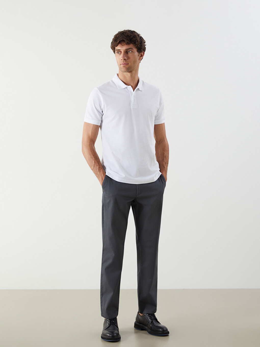 Standard Fit Men's Chino Trousers-4