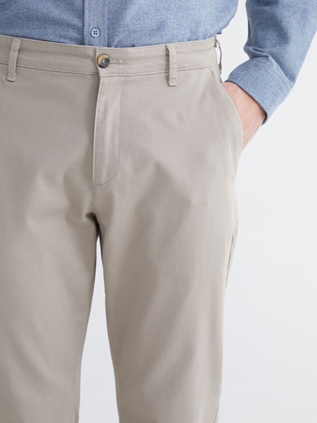 Standard Fit Men's Chino Trousers-2