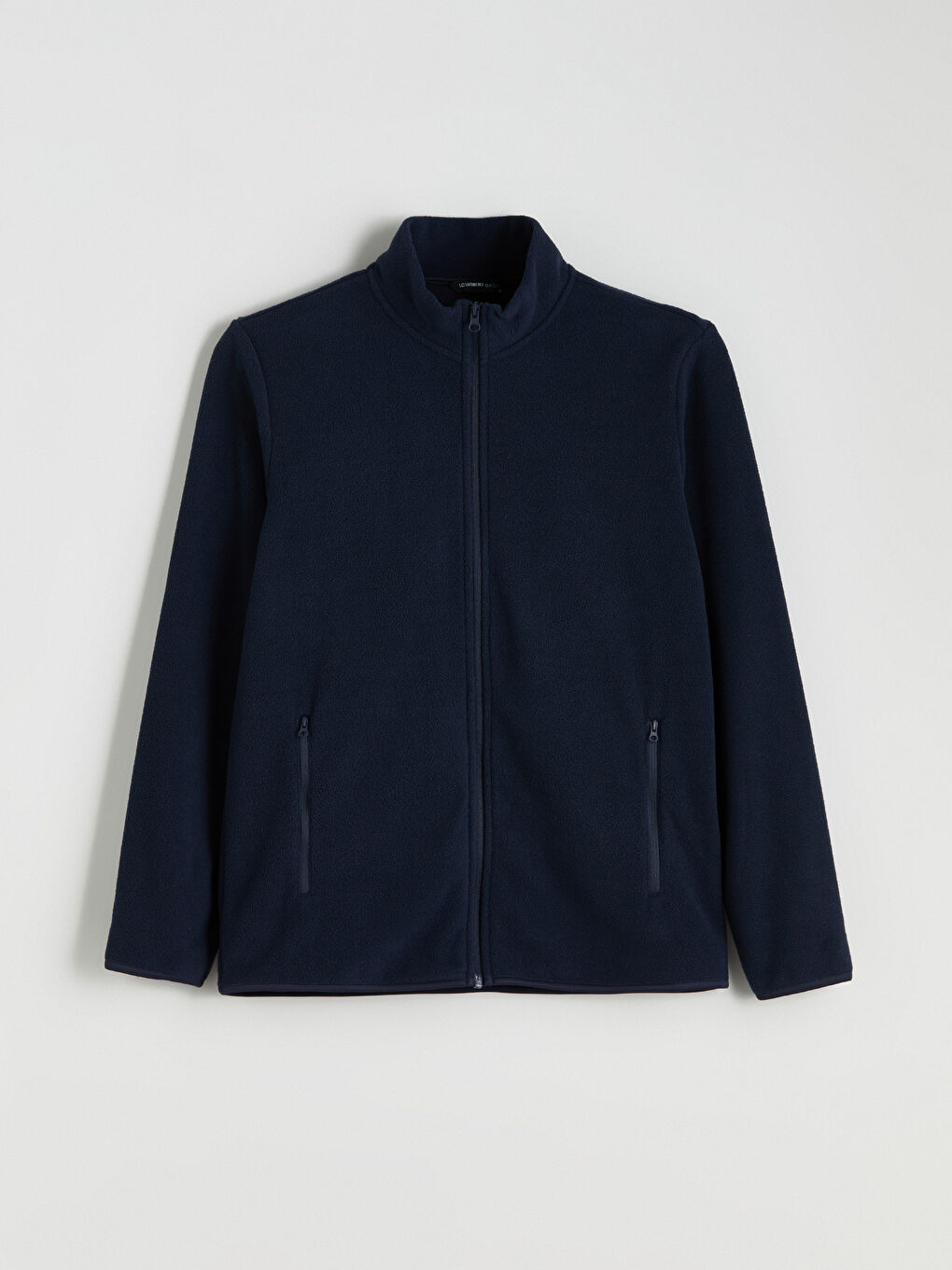 Funnel Neck Long Sleeve Men's Polar Cardigan-4