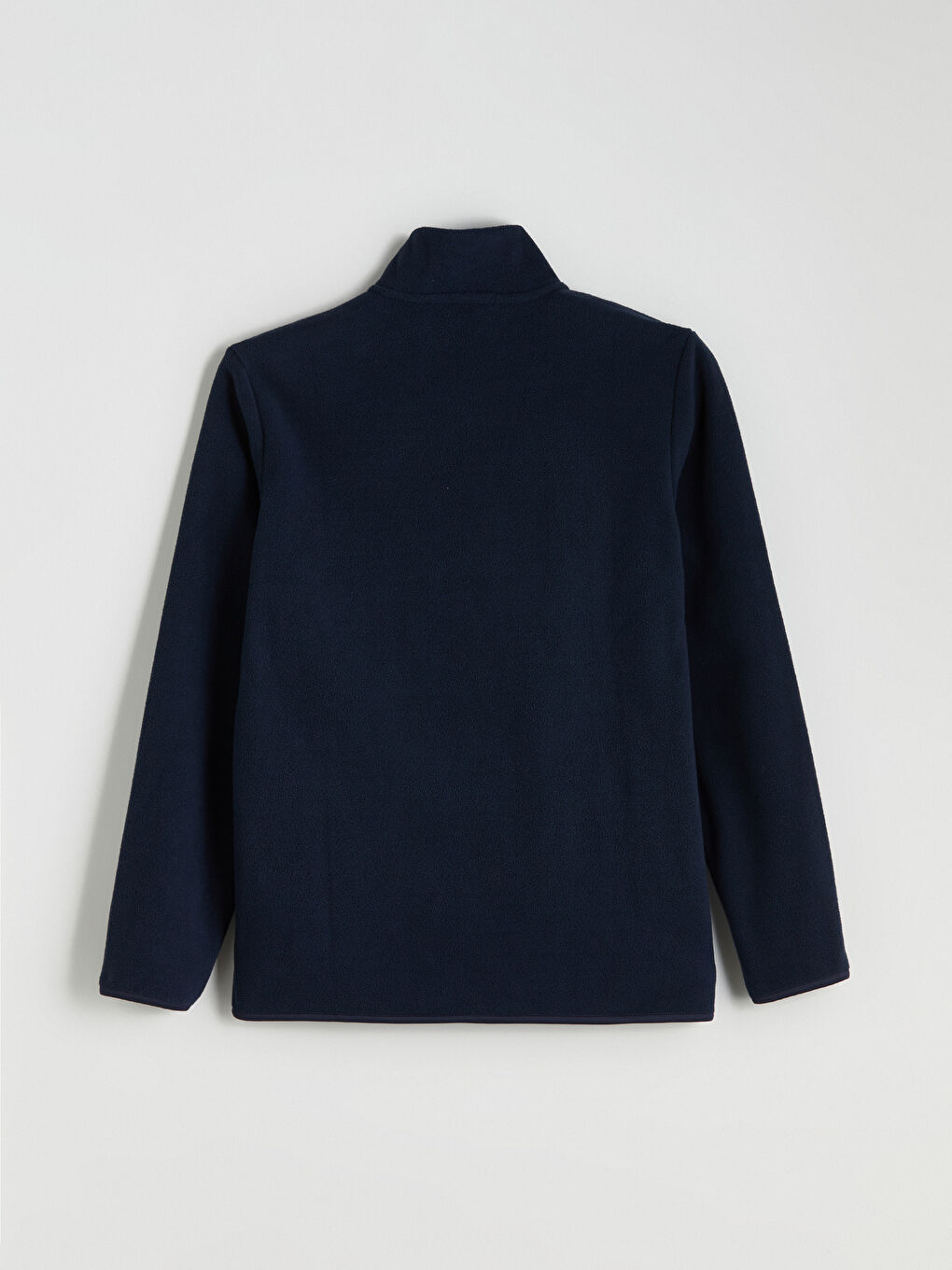 Funnel Neck Long Sleeve Men's Polar Cardigan-6