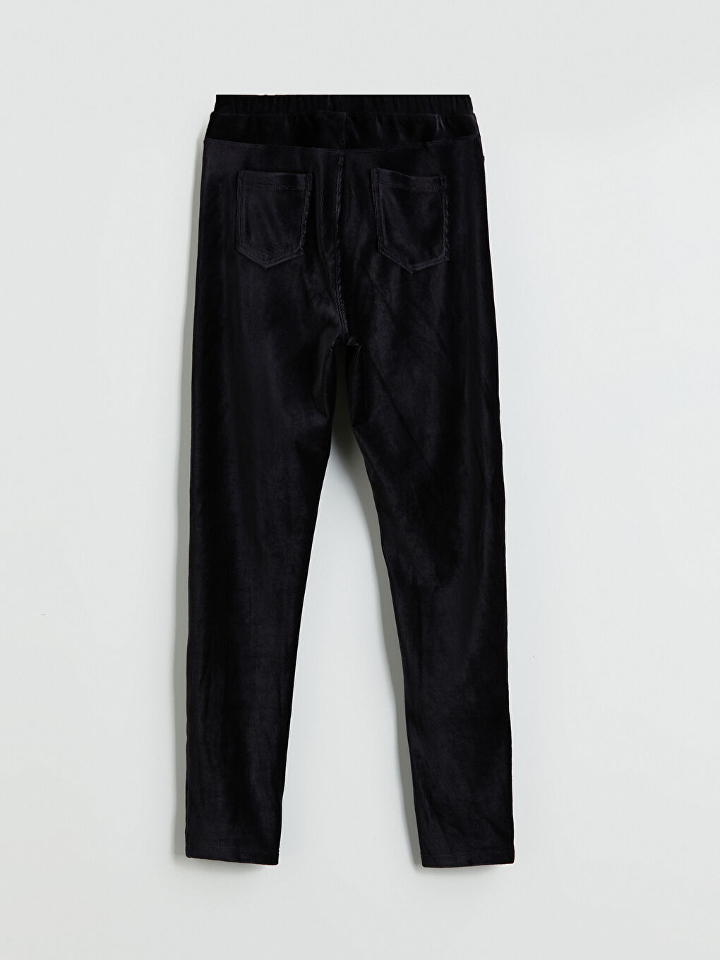 Elasticated Waist Velvet Girls' Leggings-4