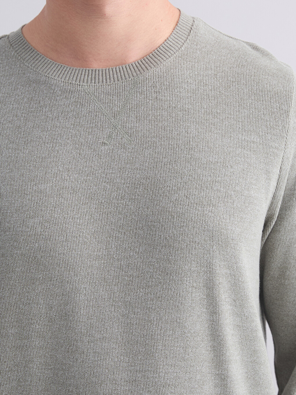 Crew Neck Long Sleeve Men's Sweatshirt-2