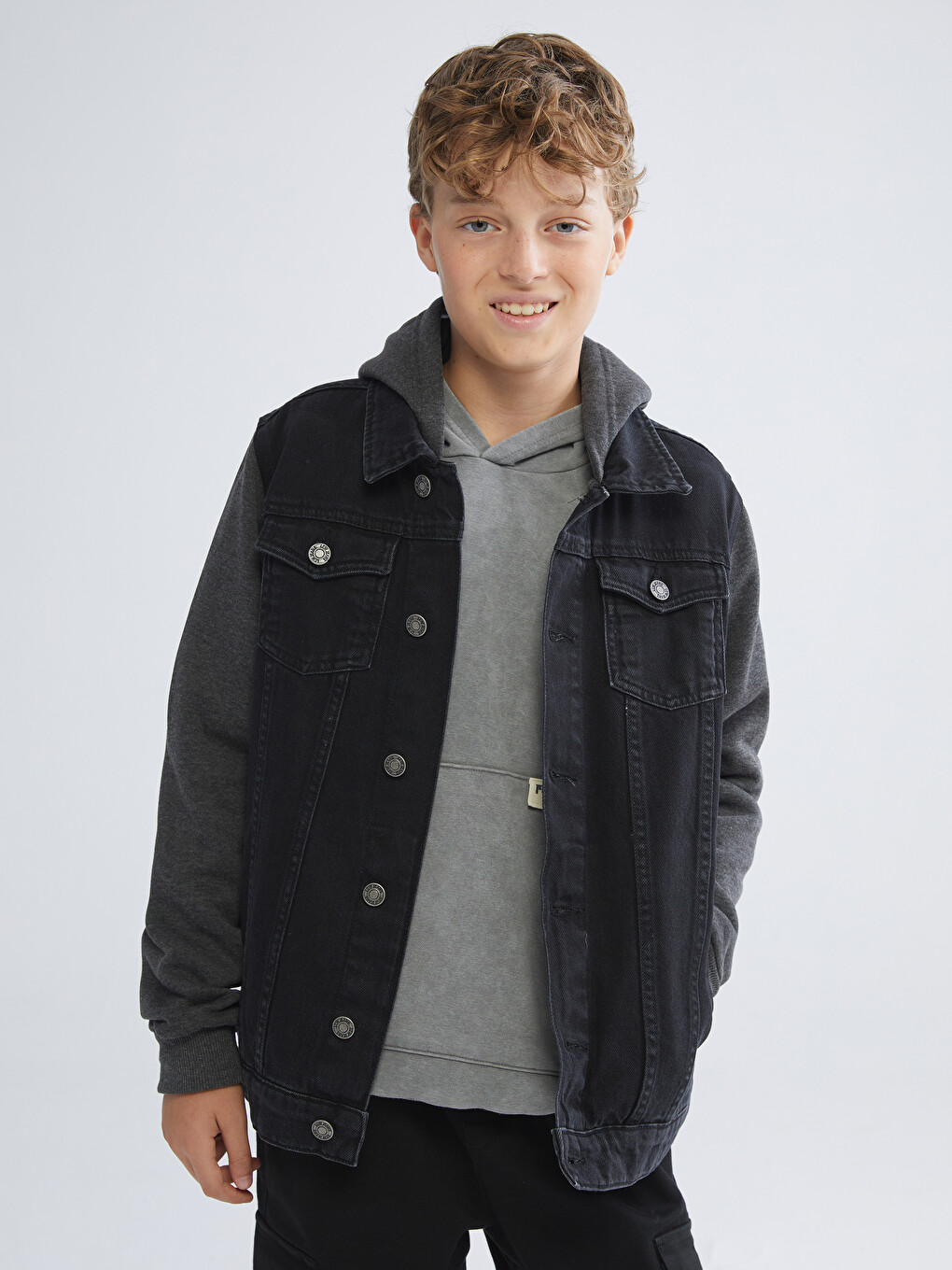 Hooded Boys' Denim Jacket