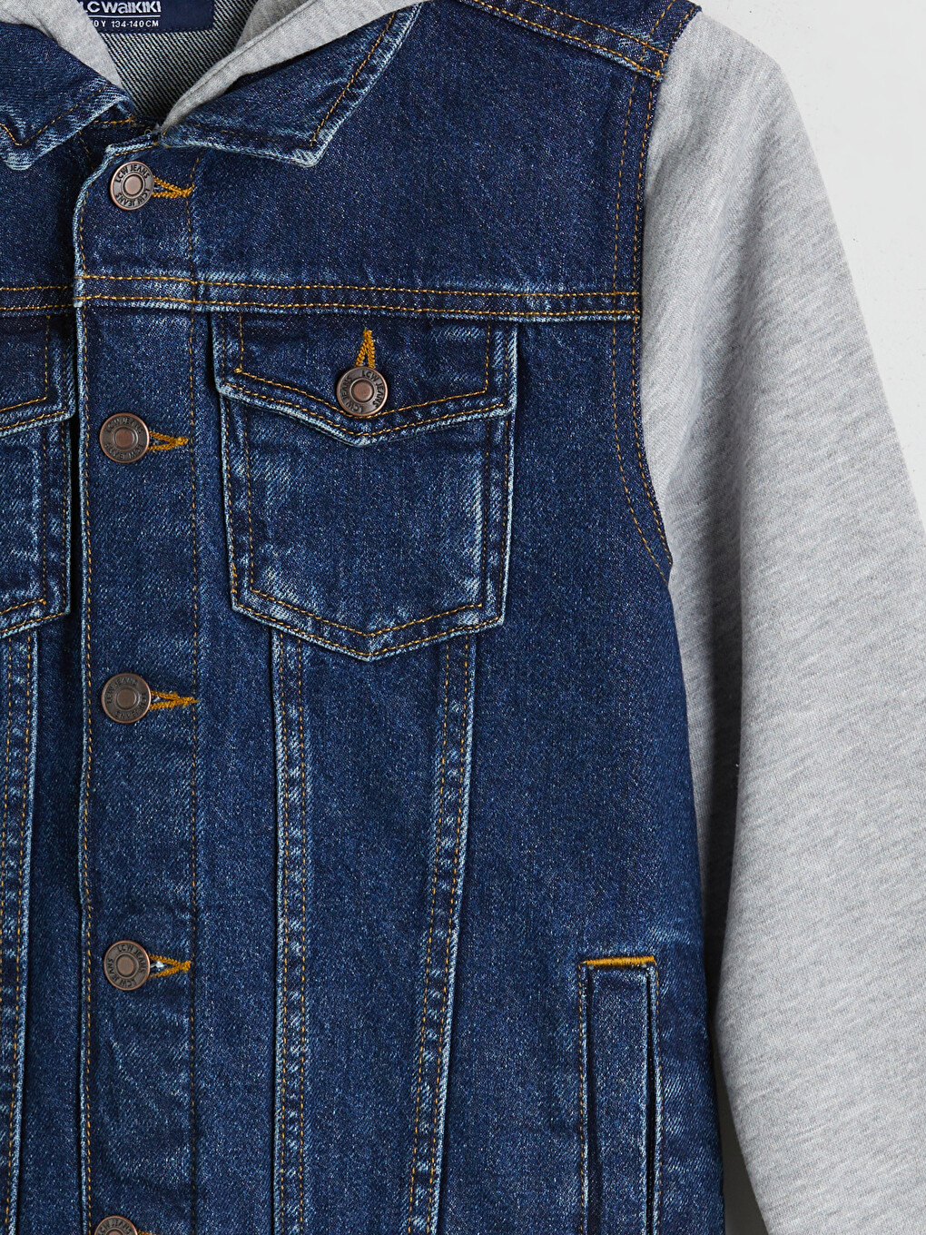 Hooded Boys' Denim Jacket-2