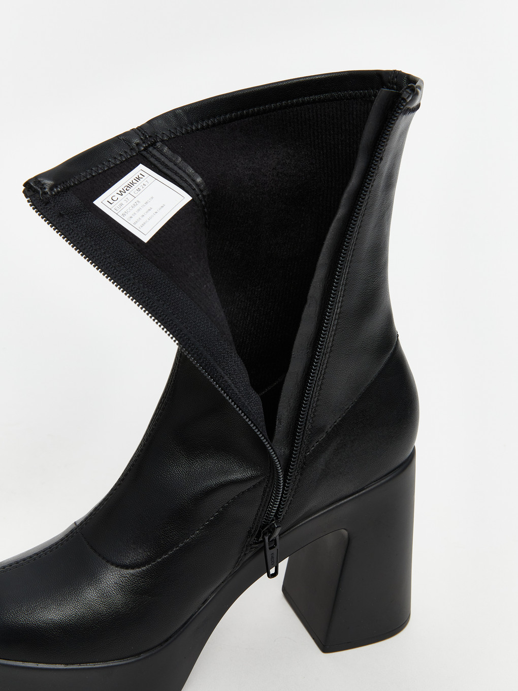 Bottes À Talons En Similicuir Pour Femmes-6