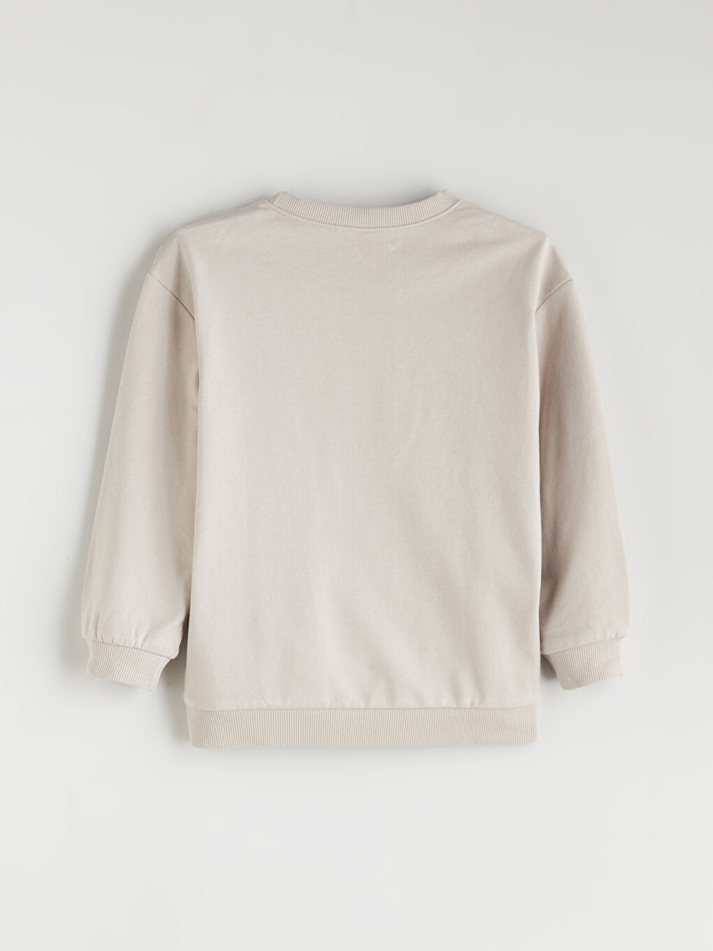 Gri Bisiklet Yaka Uzun Kollu Baskılı Erkek Bebek Sweatshirt ve Eşofman Alt 2'li Takım-3