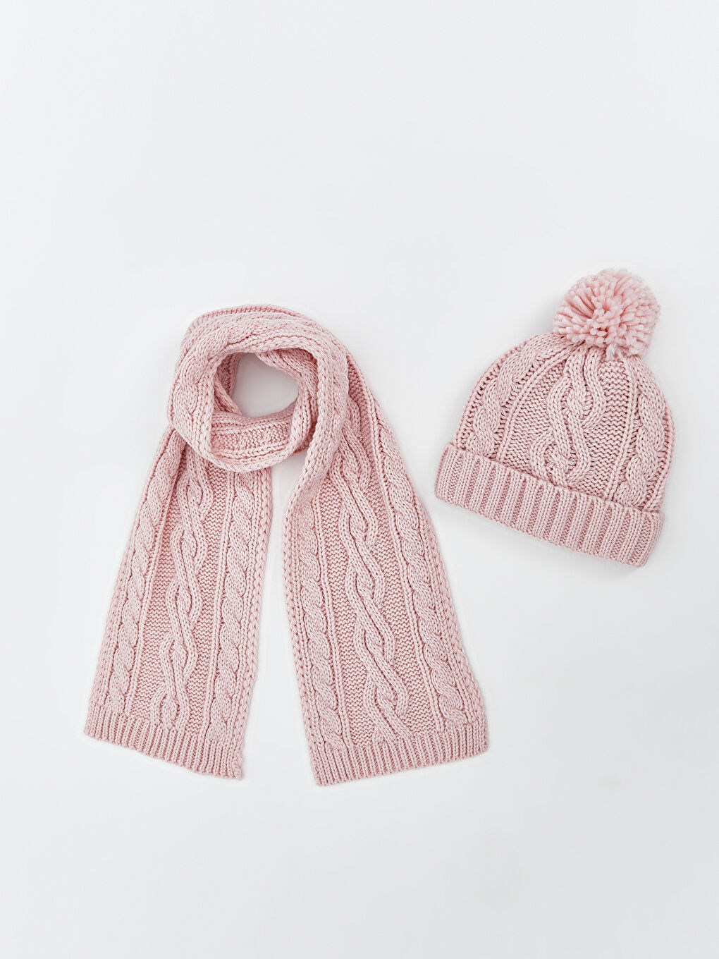 LCW ACCESSORIES Шал и шапка с помпон за момичета -W3BF77Z4-FXB
