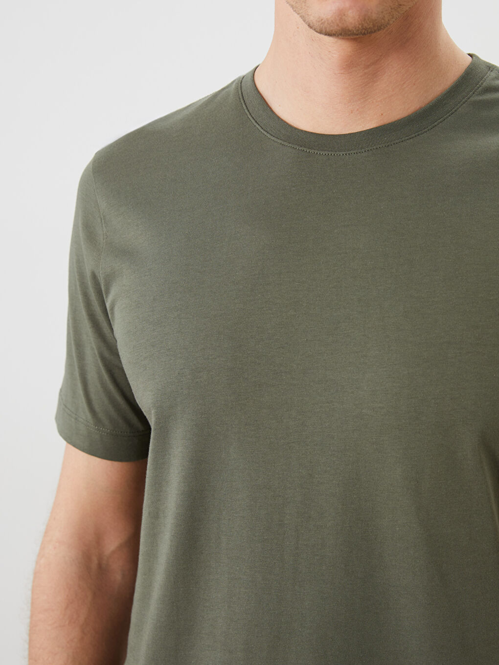 Crew Neck Jersey Men's T-Shirt -S41058Z8-LW2