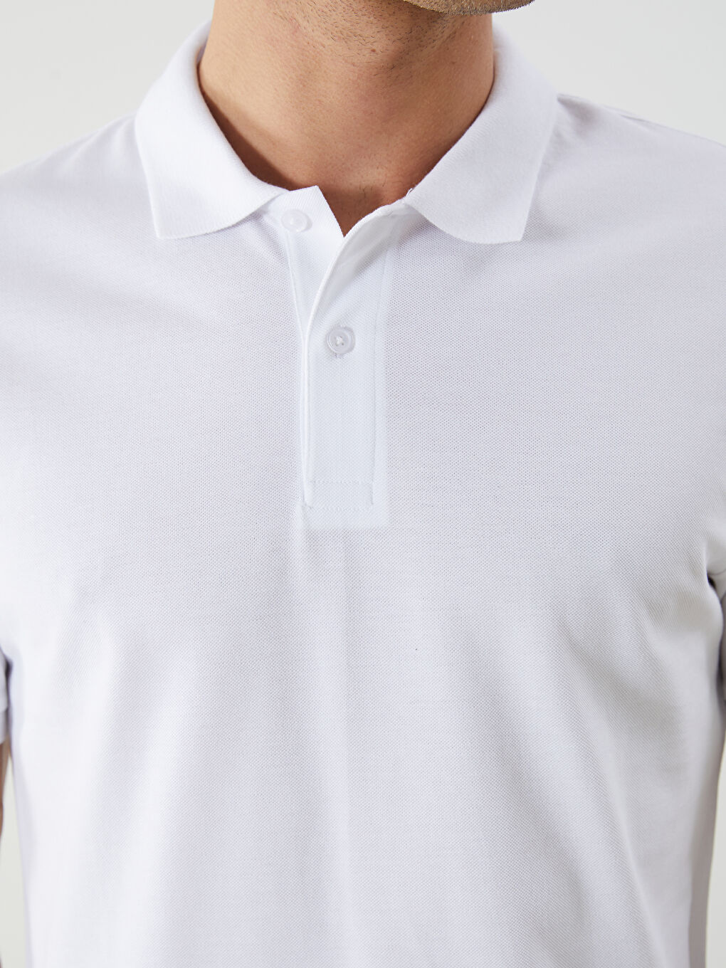 Polo Neck Short Sleeve Pique Men's T-Shirt -S41101Z8-Q6K