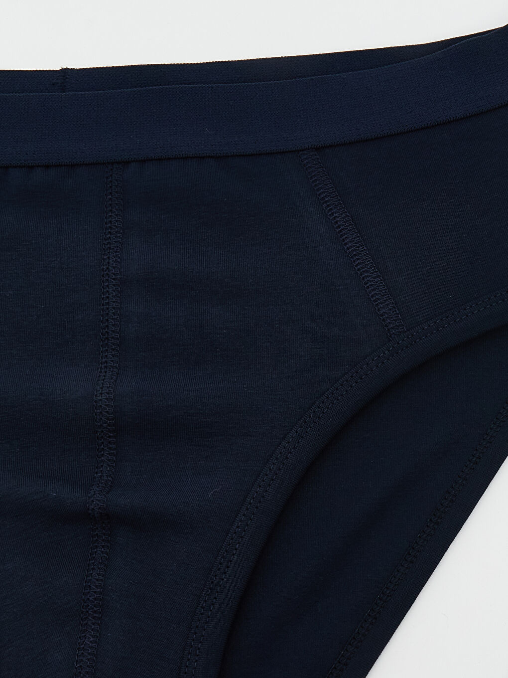 Lacivert Standart Kalıp Pamuklu Esnek Erkek Slip Külot 3'lü-4