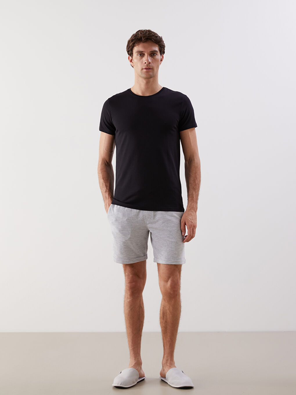 Crew Neck Combed Cotton Men's Athlete -S42393Z8-CVL