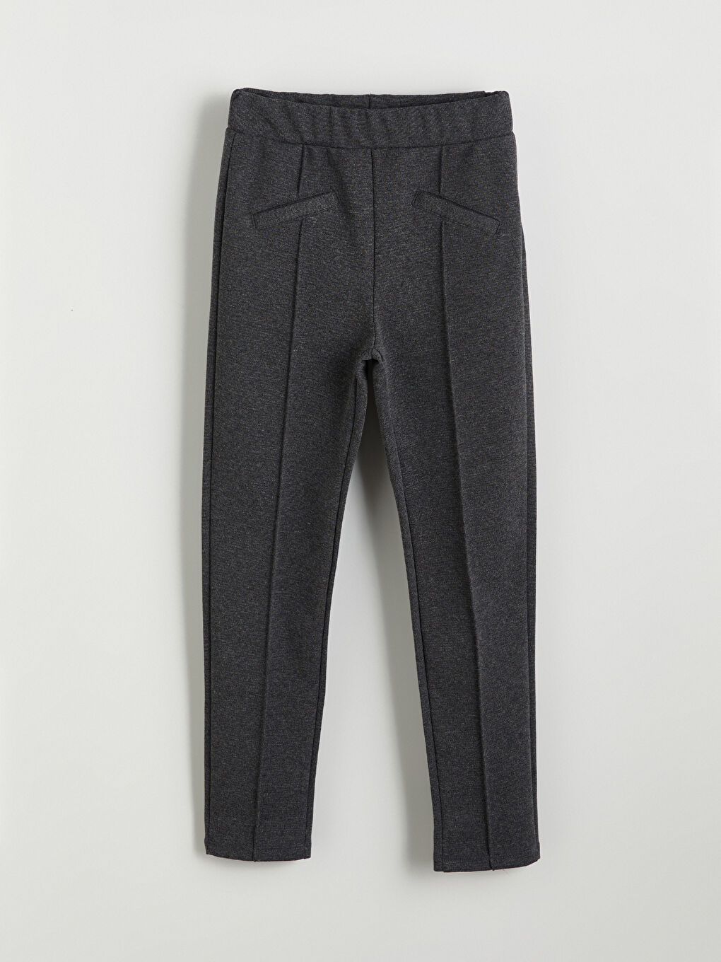 Elasticated Waist Girls' Long Leggings -W40109Z4-L8N