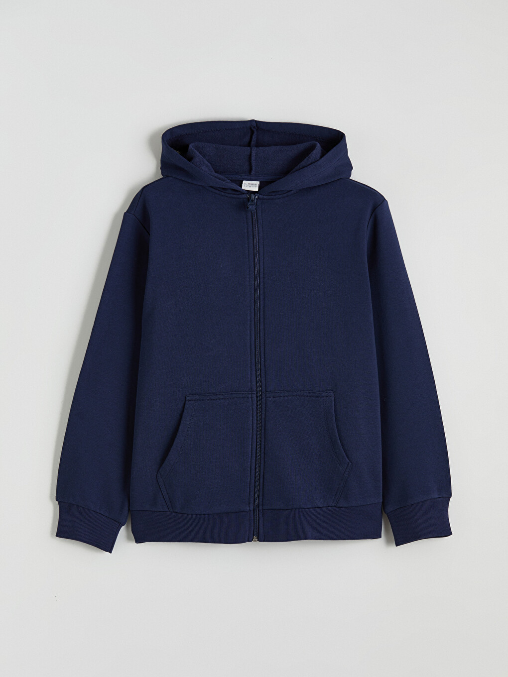 Hooded Basic Long Sleeve Girls' Zippered Sweatshirt