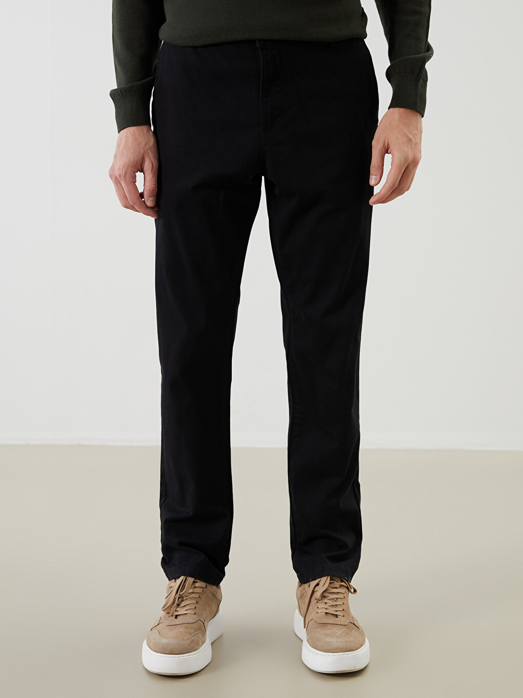 Slim Fit Men's Chino Trousers-2