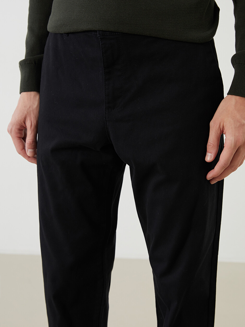 Slim Fit Men's Chino Trousers-4