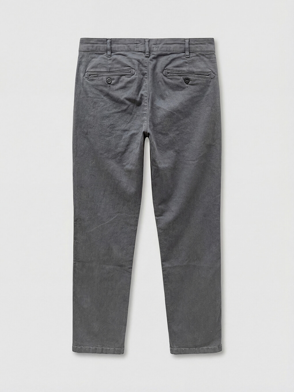 Antrasit Standart Kalıp Gabardin Erkek Chino Pantolon-1