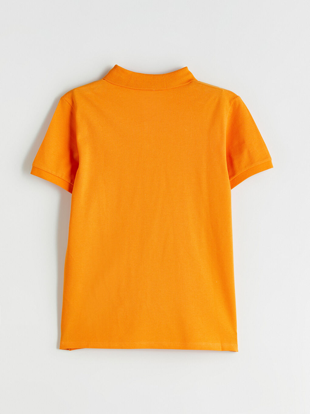 Turuncu Polo Yaka Kız Çocuk Tişört-2