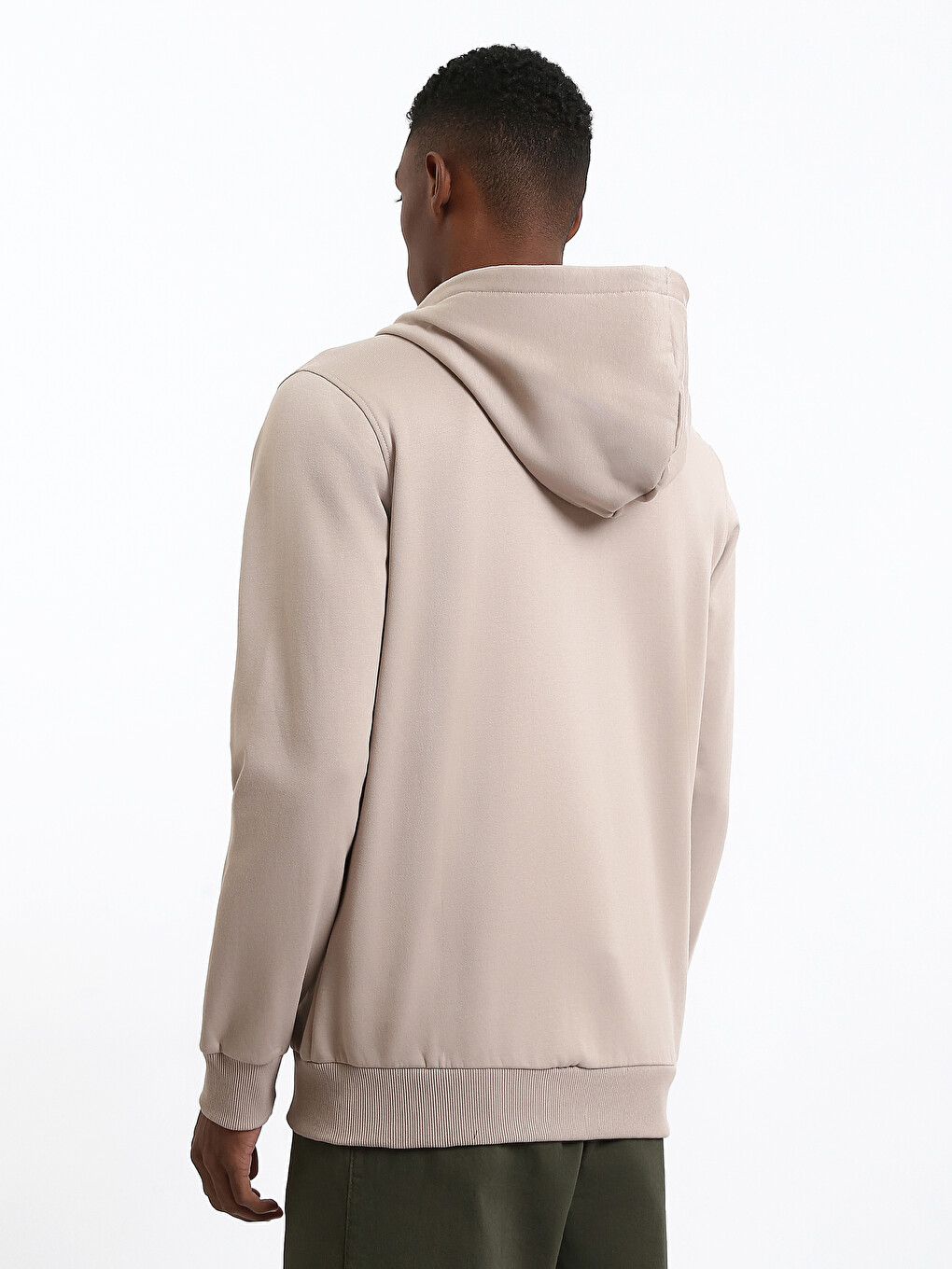 Hooded Long Sleeve Men's Thick Zip-up Sweatshirt-8