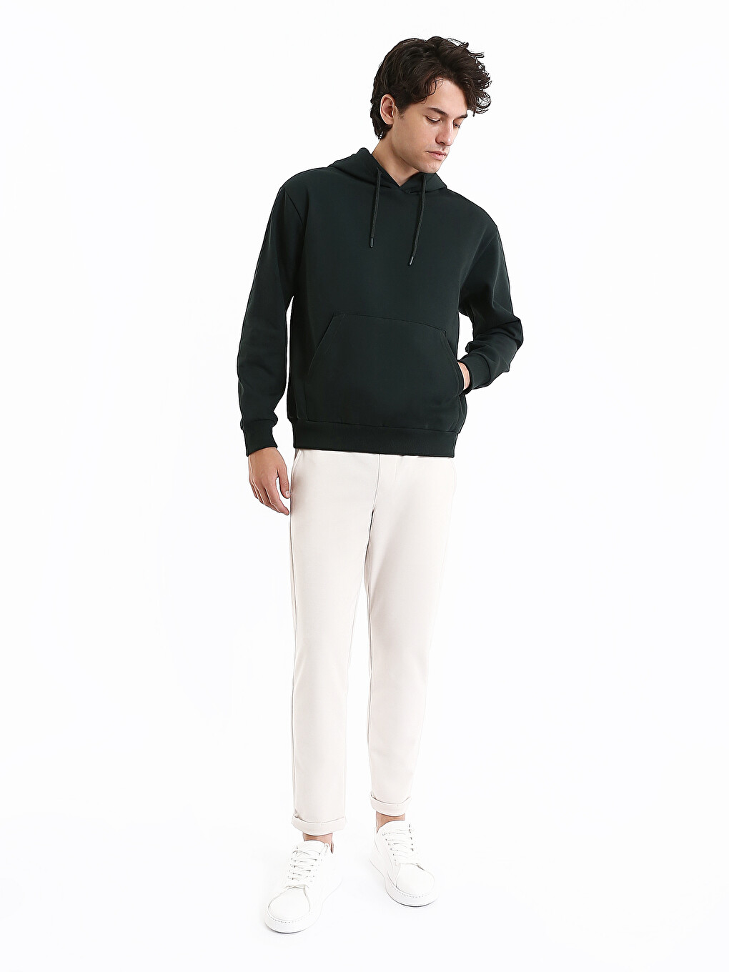 Long Sleeve Men's Thick Hoodie-1