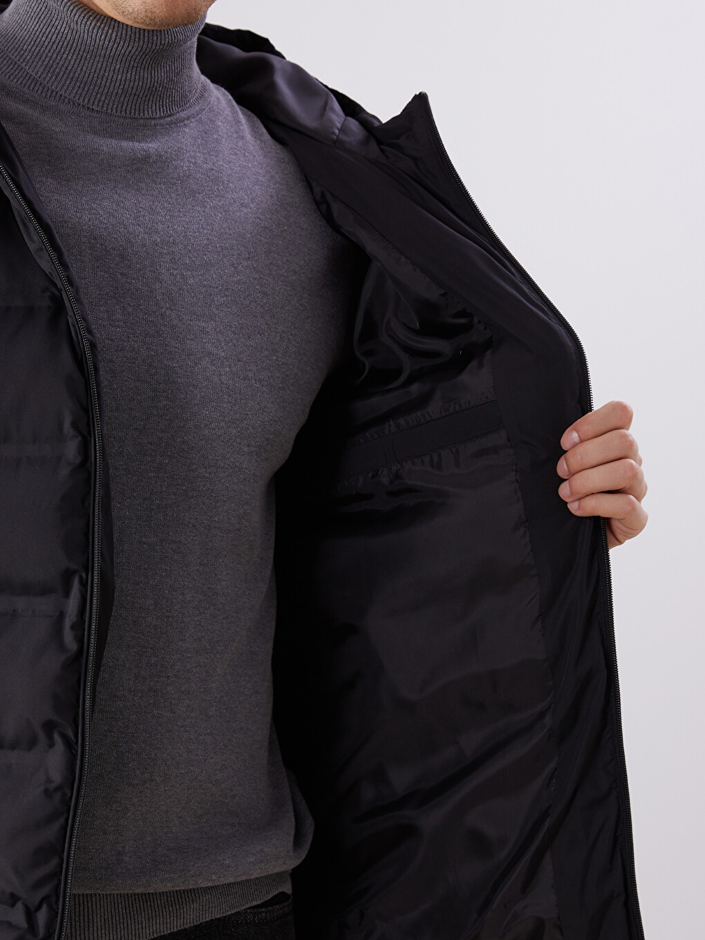 Standard Fit Hooded Men's Puffer Coat-3