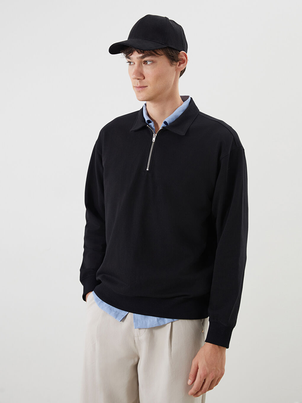 LCW ACCESSORIES Plain Men's Cap Hat -W42541Z8-HUC