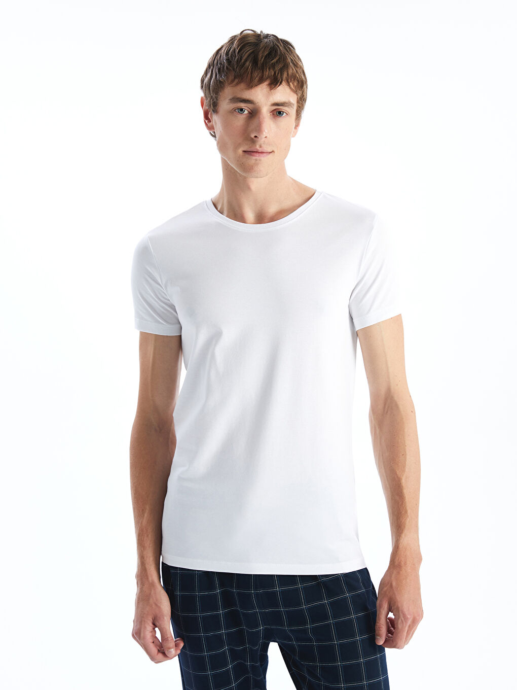 Crew Neck Jersey Men's Vest -W43848Z8-VC4