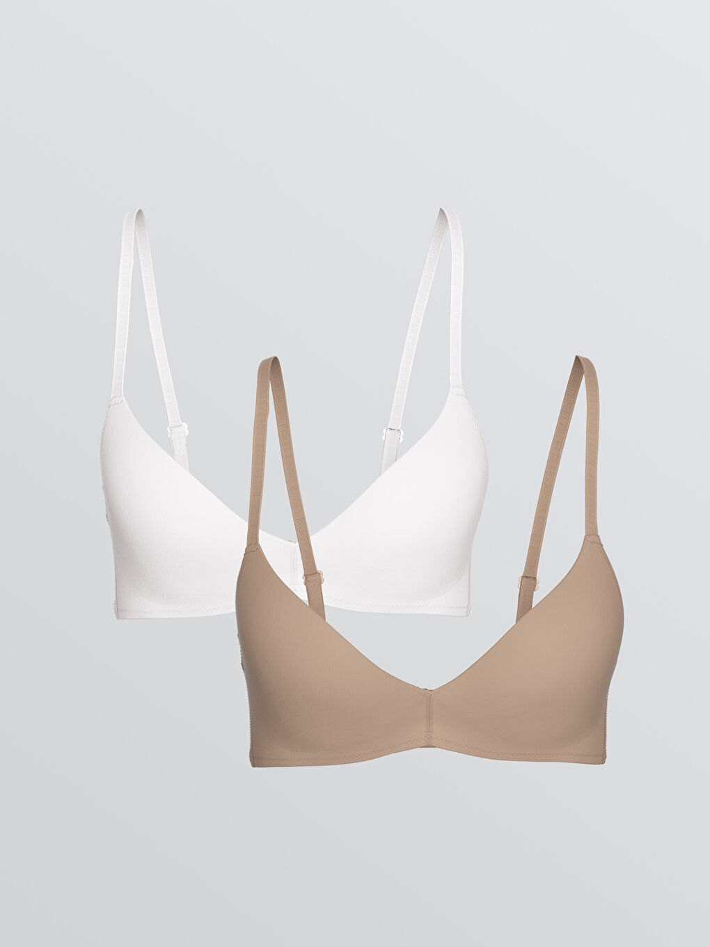 LCW DREAM Non-Wired Non-Padded Plain Bra 2 Pack -W46358Z8-GPH