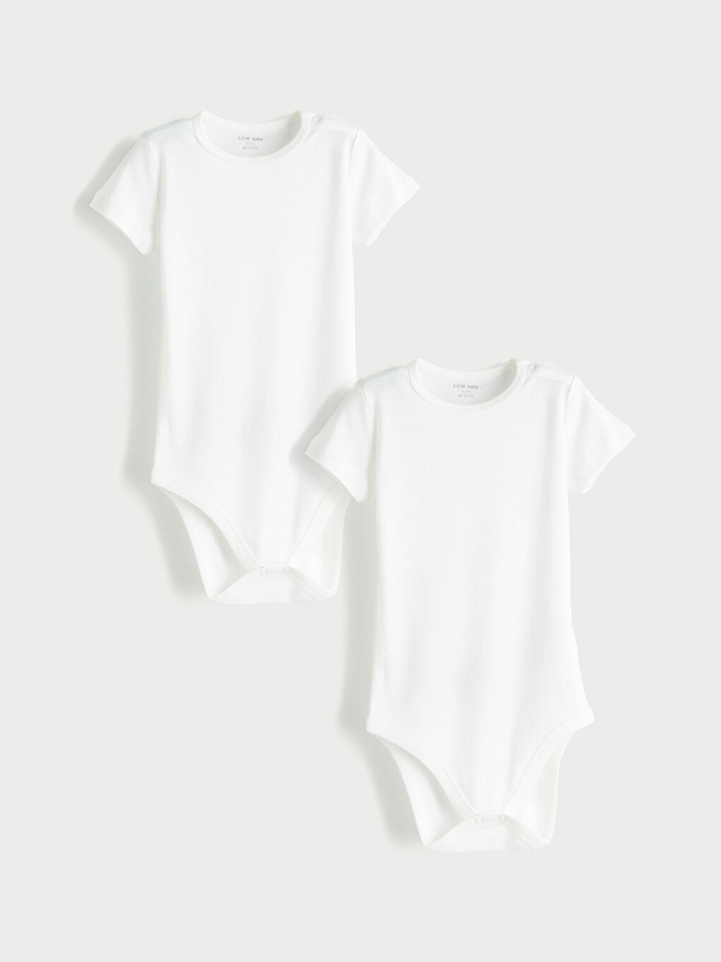 LCW baby Бебешко боди с кръгло деколте и щрапки - 2 опаковки -W49067Z1-R9J