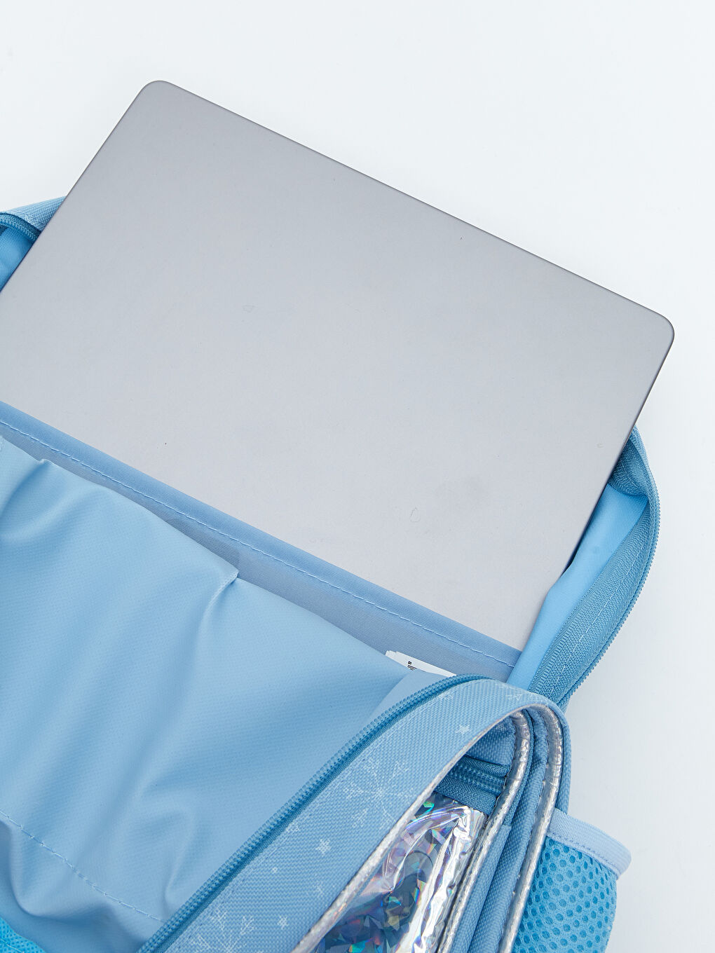 Mavi Elsa Baskılı Kız Çocuk Okul Çantası-4