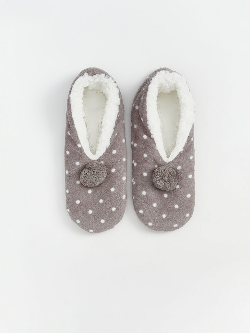 Polka Dot Non-Slip Sole Women's Homewear Socks -W4BE82Z8-GDU