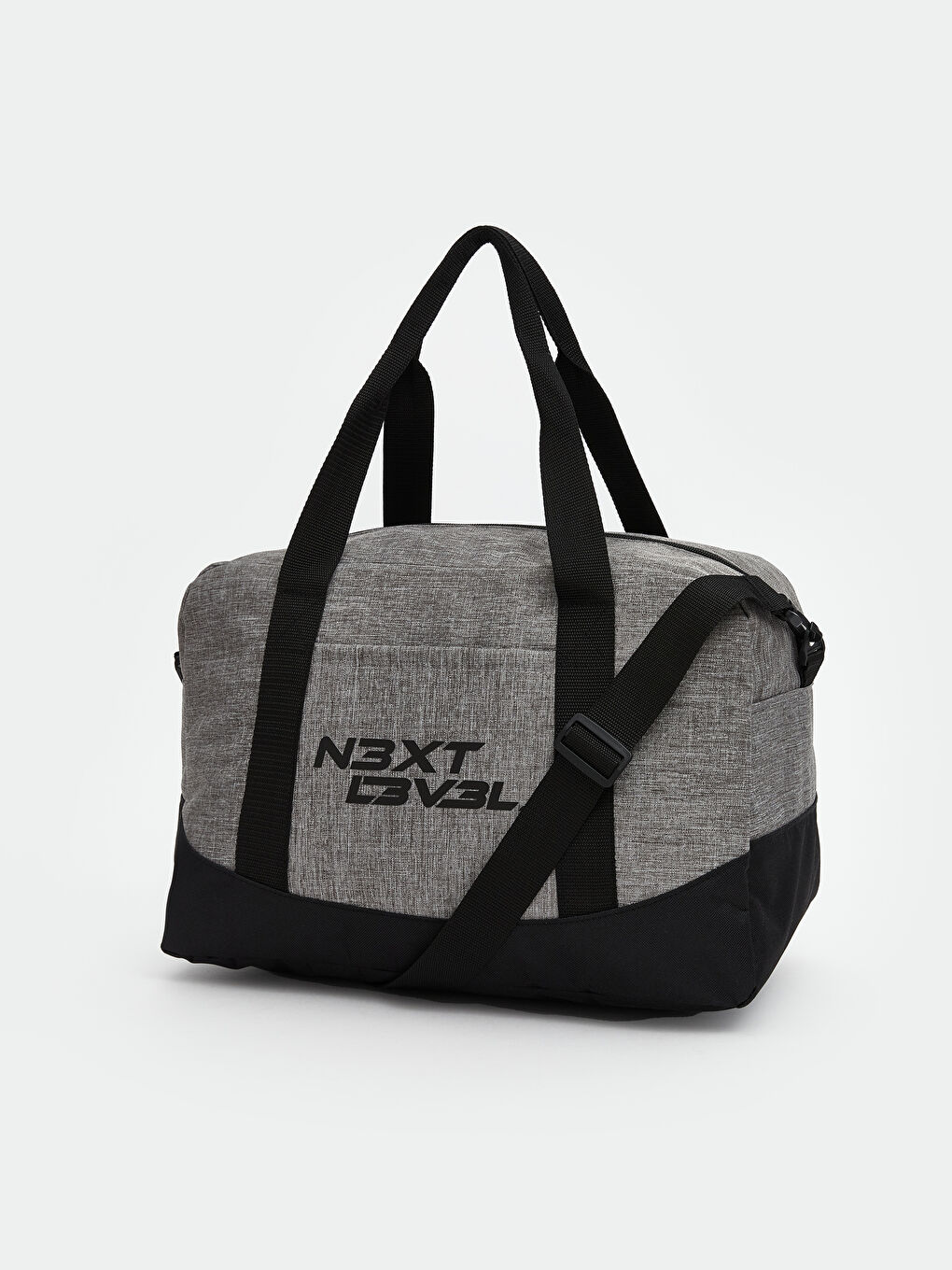 Siyah Baskılı Erkek Spor Çantası-2