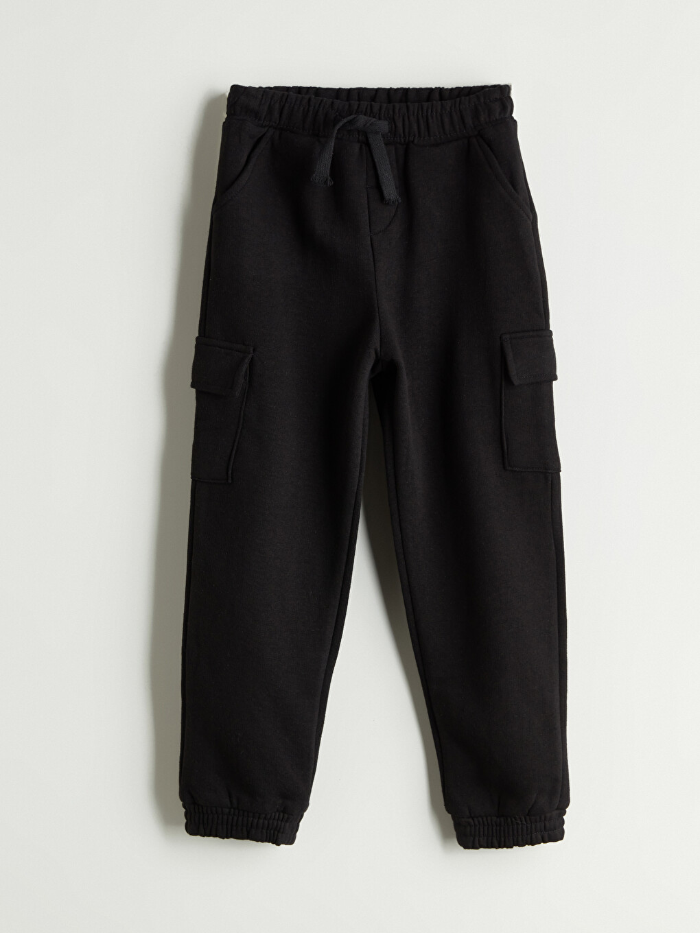 Pantaloni De Trening Jogger Groși Basic Cu Talie Elastică Pentru Băieți